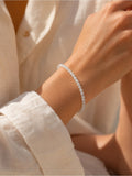 Milky Handblown Glass Beaded Bracelet | Custom Made To Order