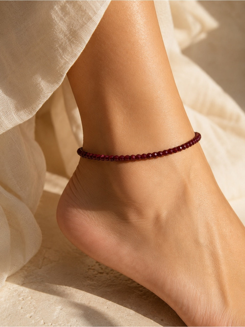 Burgundy Handblown Glass Beaded Jewelry - Made to Order