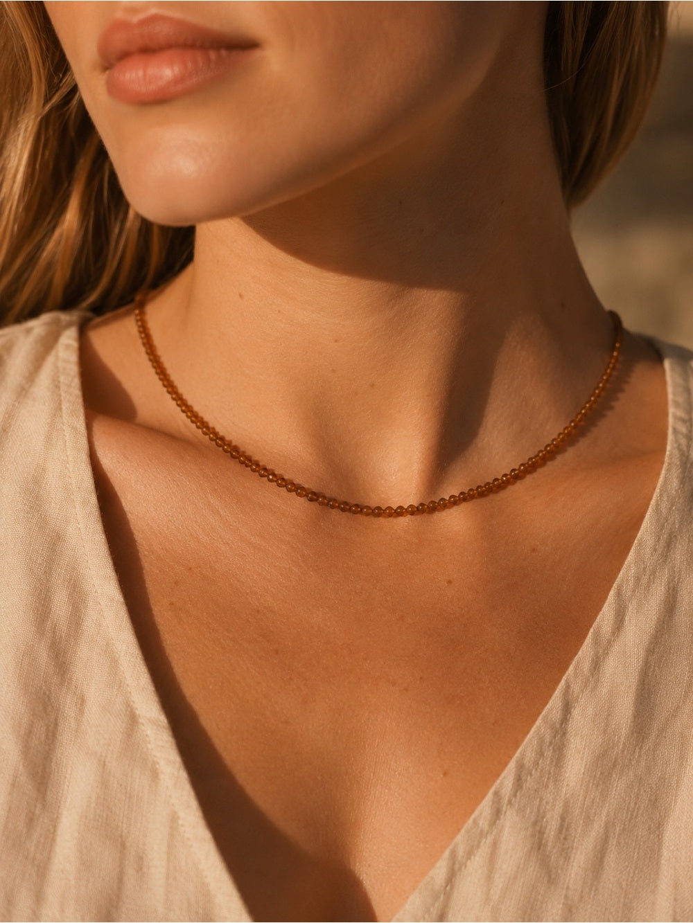Honey Handblown Glass Beaded Jewelry - Made to Order