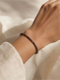 Chocolate Handblown Glass Beaded Bracelet | Custom Made To Order