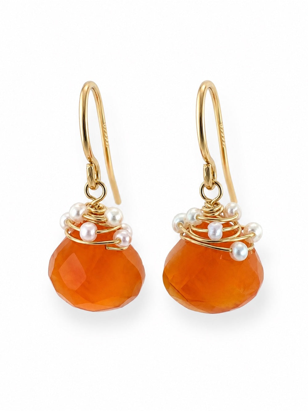 Carnelian Gemstone Garden Earrings