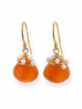 Carnelian Gemstone Garden Earrings