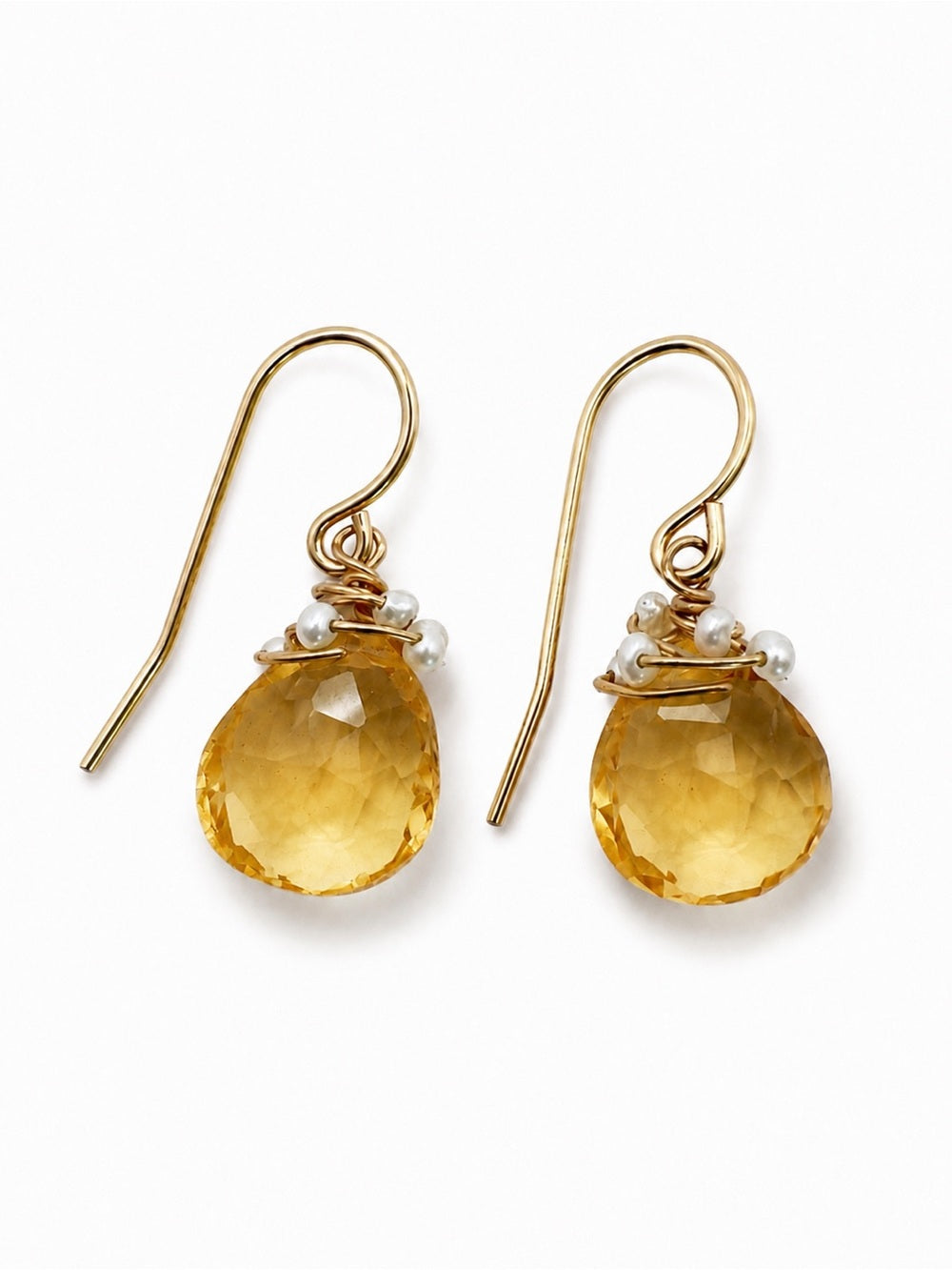 Citrine Gemstone Garden Earrings