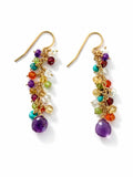Bouquet Mixed Gemstone Garden Earrings