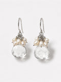 Clear Quartz Cluster Garden Earrings