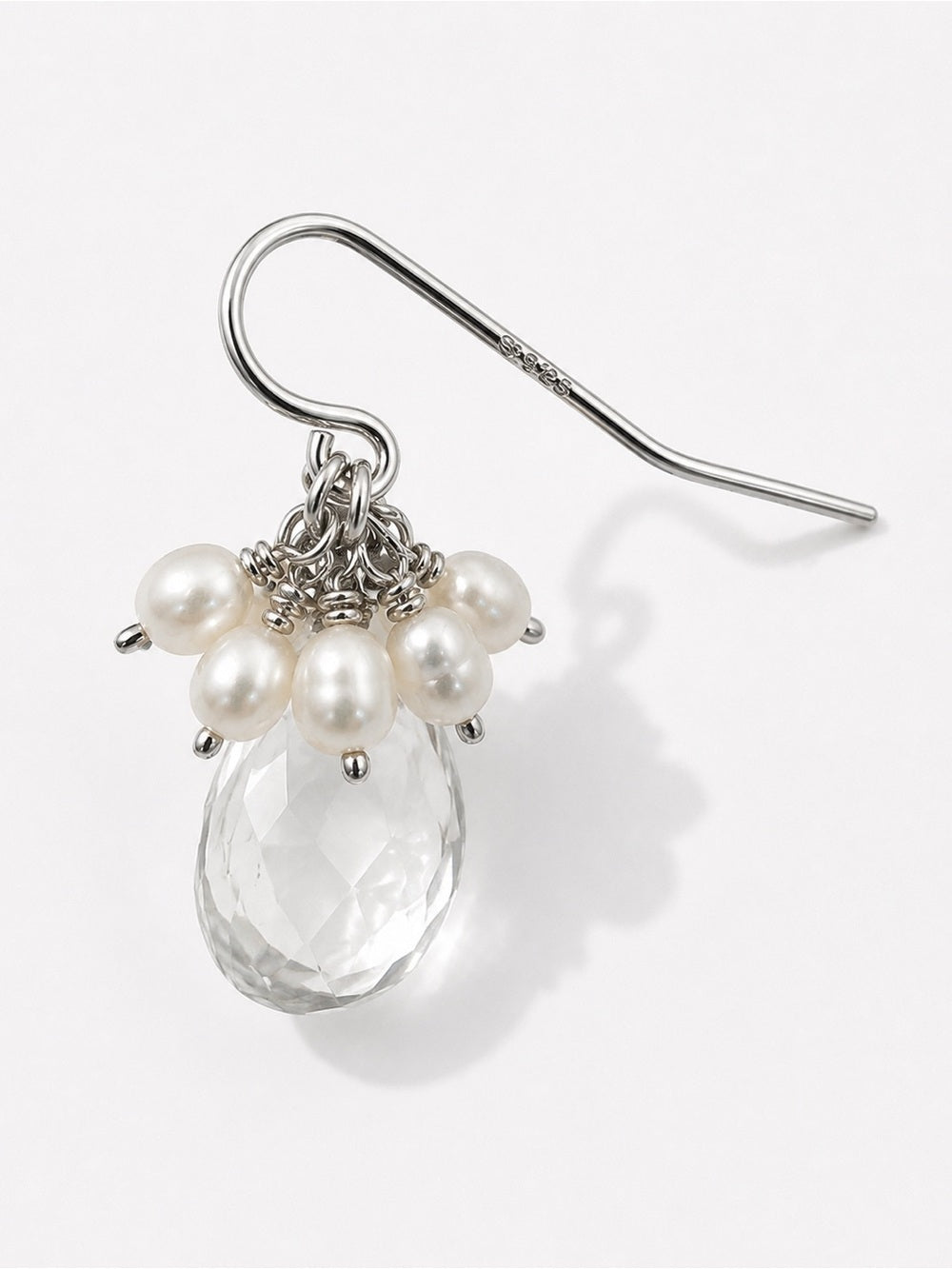 Clear Quartz Cluster Garden Earrings