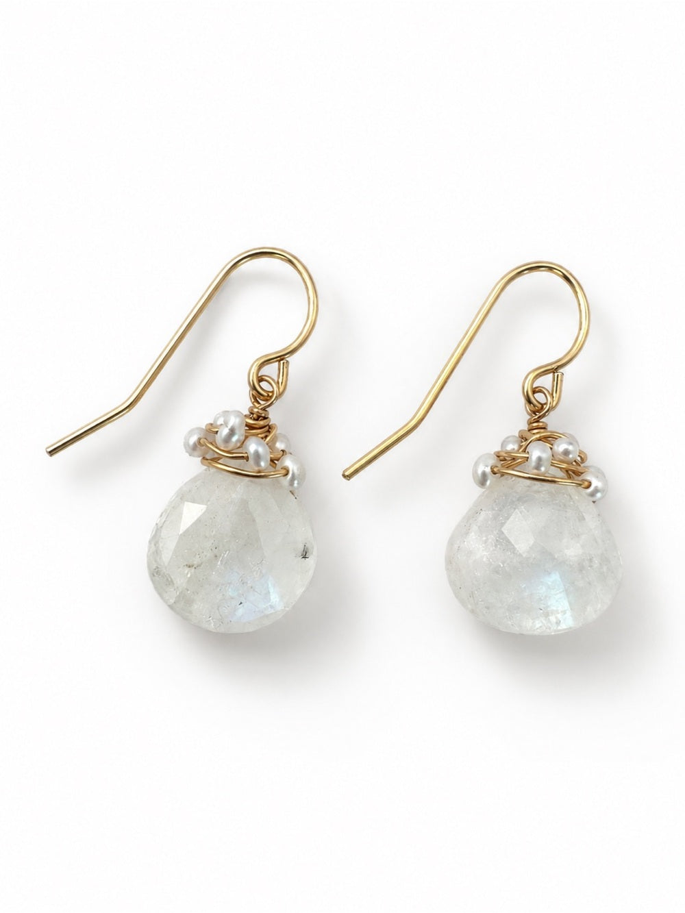 Moonstone Gemstone Garden Earrings