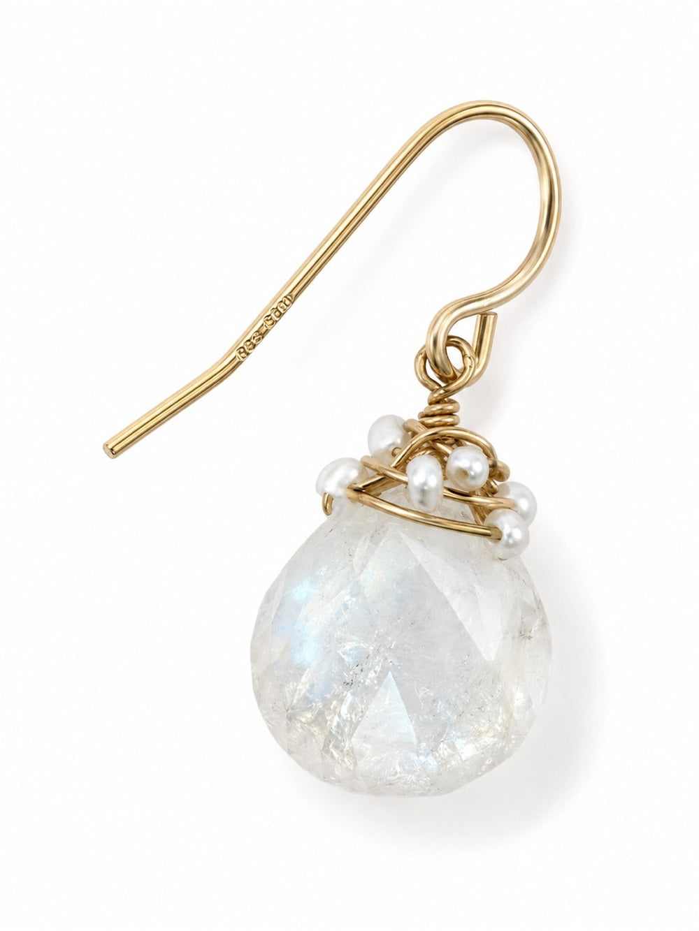 Moonstone Gemstone Garden Earrings