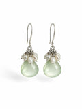 Prehnite Cluster Garden Earrings