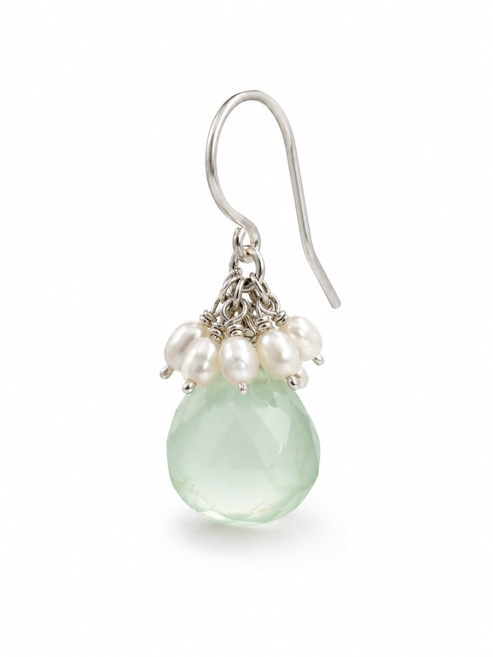 Prehnite Cluster Garden Earrings
