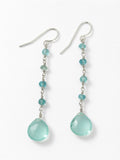 Aquamarine Drop Garden Earrings