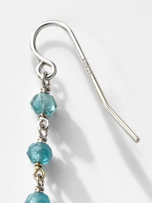 Aquamarine Drop Garden Earrings
