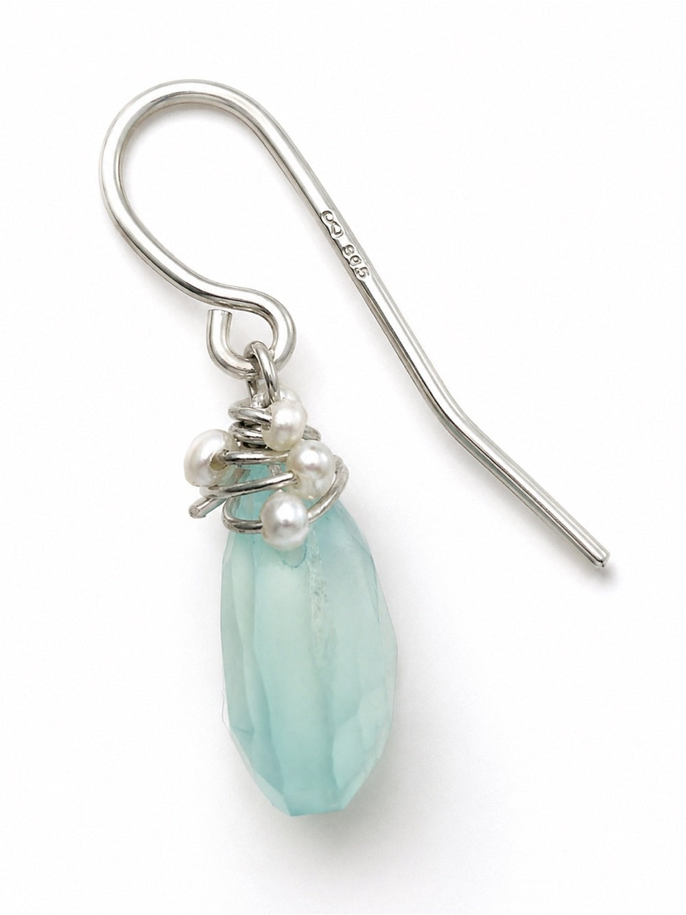 Aquamarine Gemstone Garden Earrings