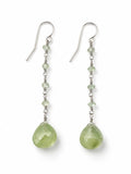 Prehnite Drop Garden Earrings