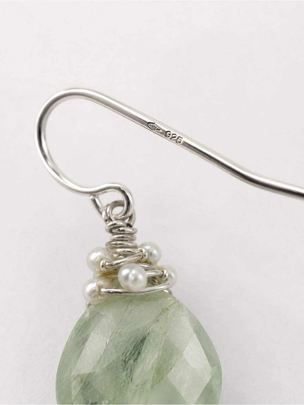 Prehnite Gemstone Garden Earrings