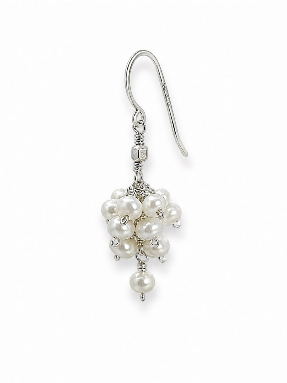 Babys Breath Pearl Garden Earrings