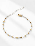 Two Tone Mixed 14k Gold Filled Bracelet