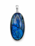 Blue Lightning Labradorite Pendant