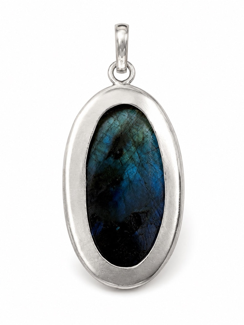 Labradorite Bubble Oval Pendant