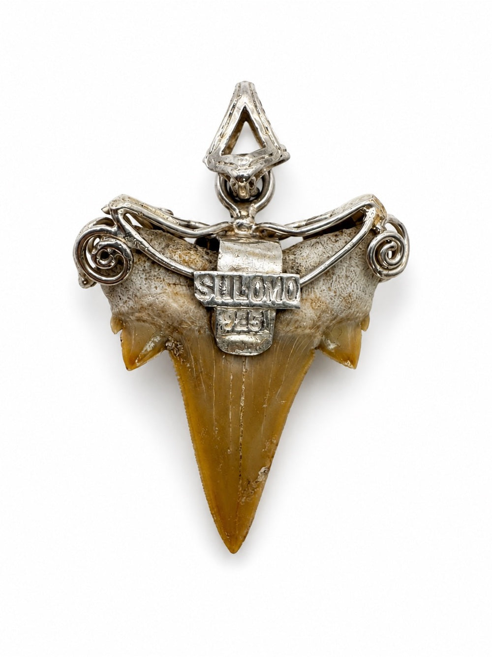 Shark Tooth Handmade Turtle Pendant