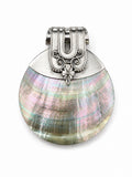 Mother of Pearl Shell Custom Disk Pendant