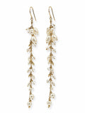 Freshwater Pearl and Clear Quartz Dangle Earrings