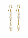 Organic Pearl Drop Earrings