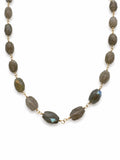 Grey Moonstone Gemstone Necklace