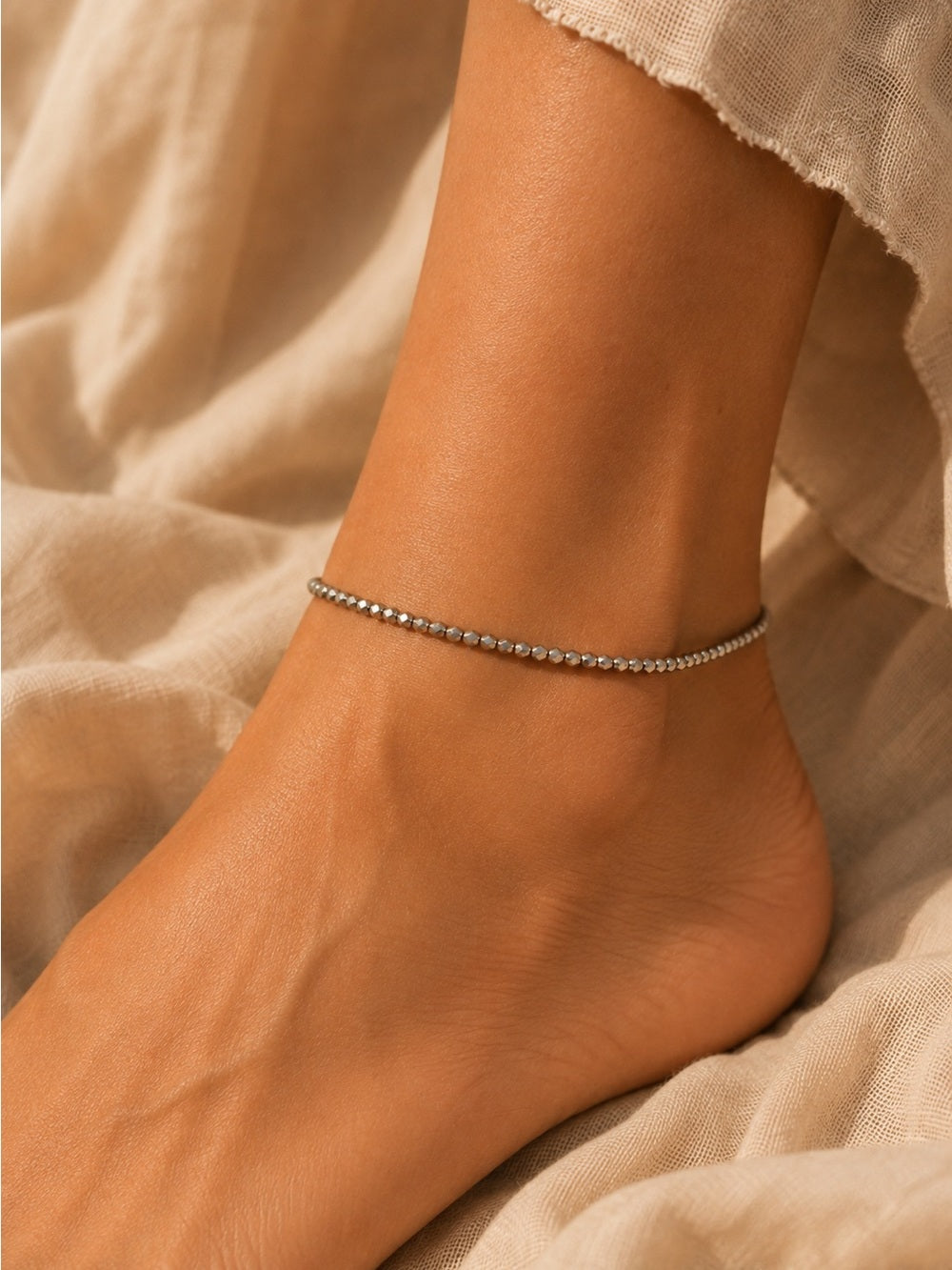 Silver Faceted Custom Beaded Jewelry