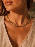 Oval Gold Beaded Custom Jewelry