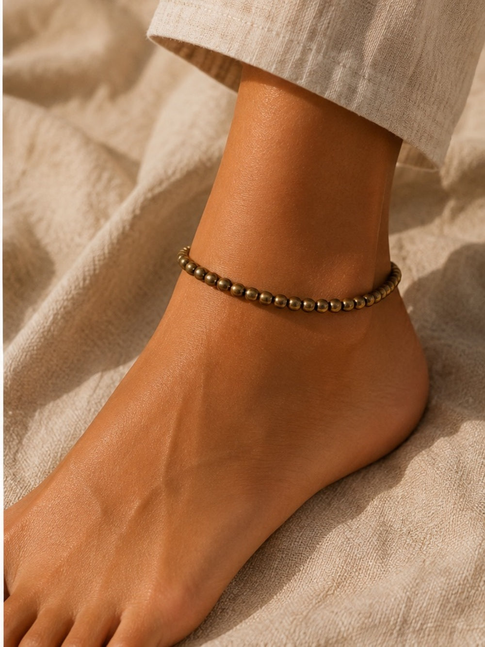 Round Gold Custom Beaded Jewelry