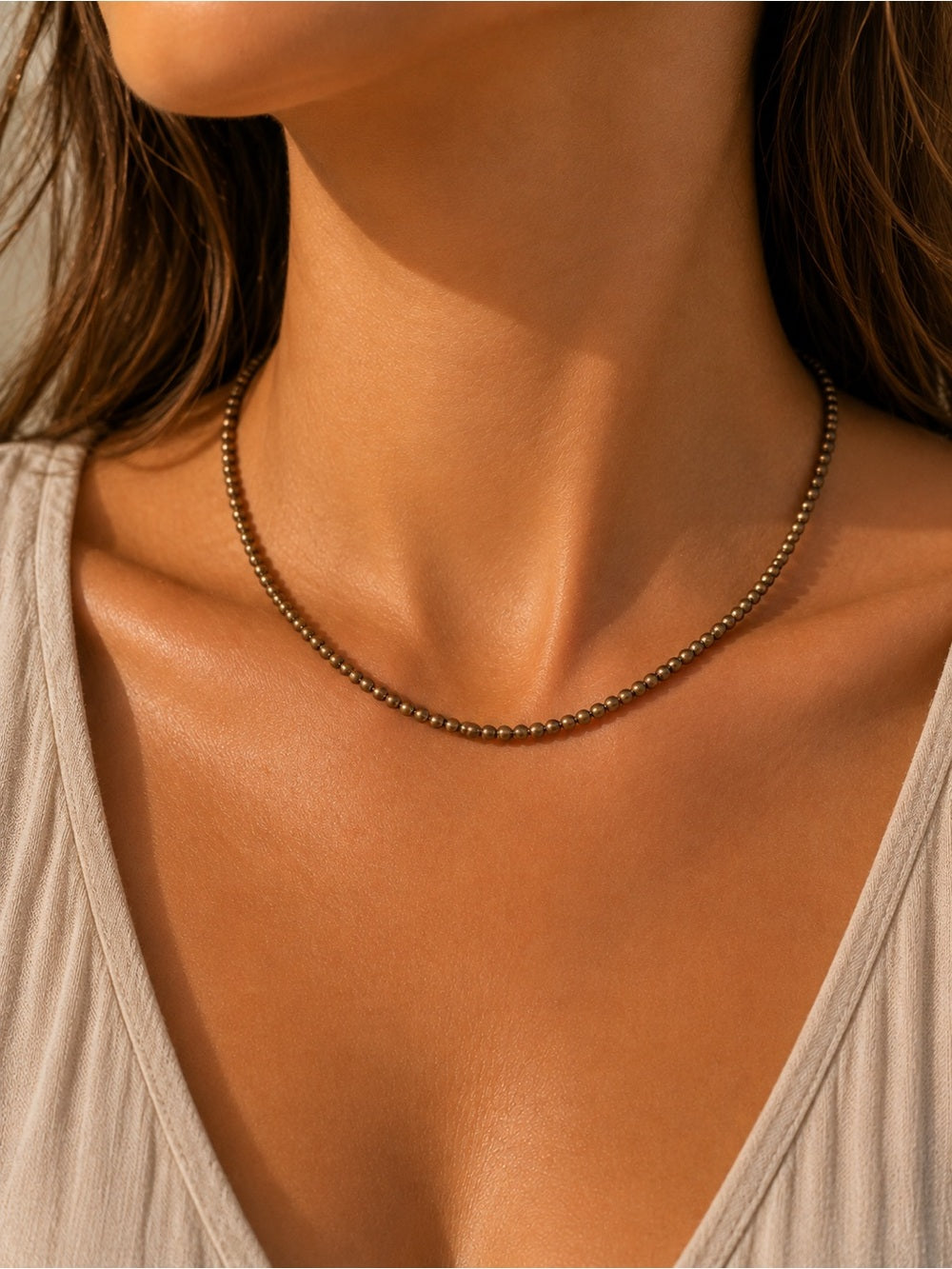 Small Round Gold Custom Beaded Jewelry
