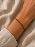 Small Round Gold Beaded Bracelet | Custom Made To Order