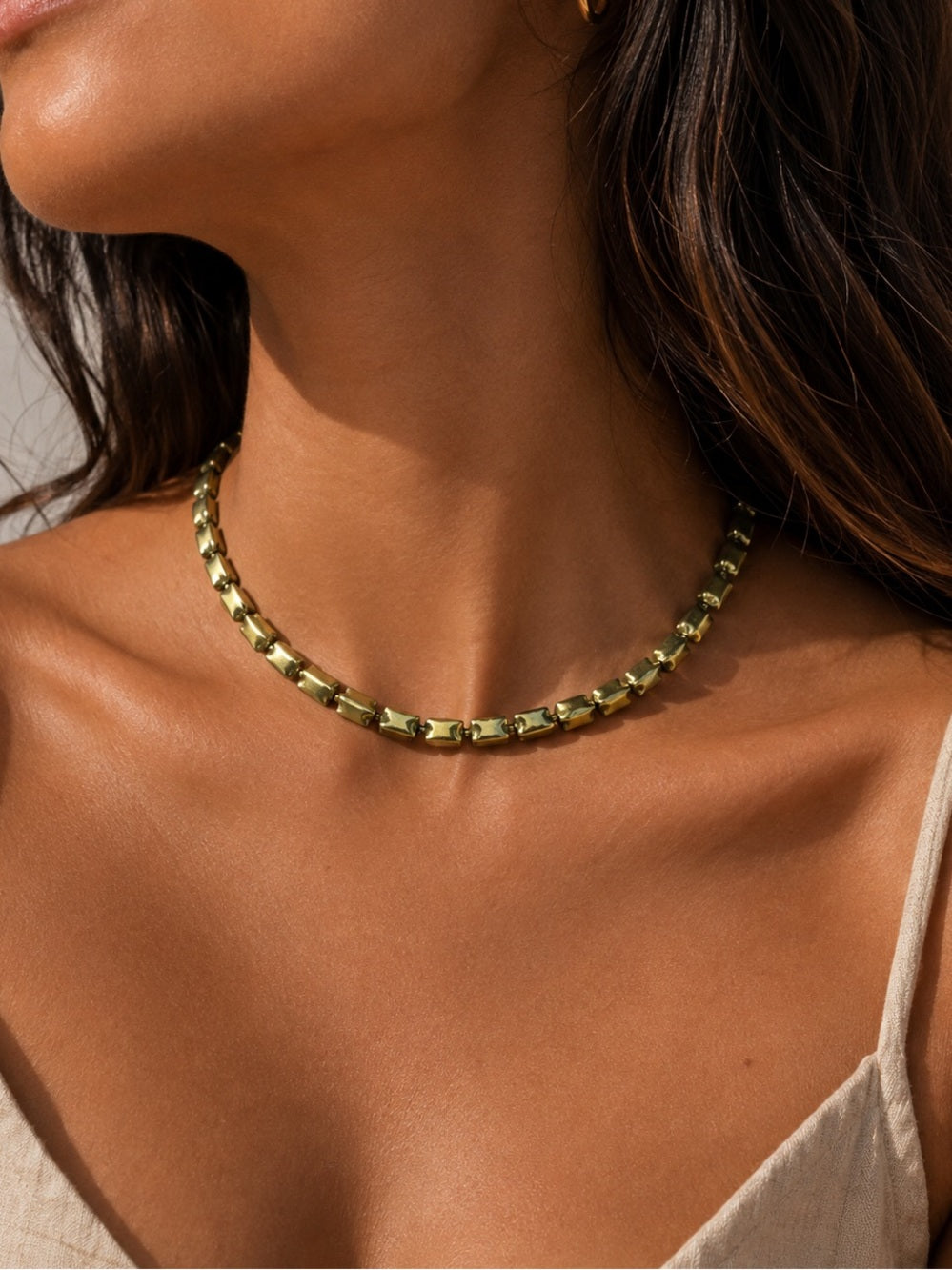 Gold Rectangular Beaded Jewelry - Made to Order