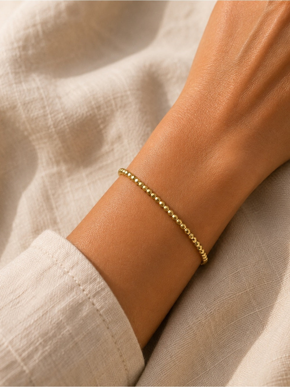 Gold Faceted Custom Beaded Jewelry