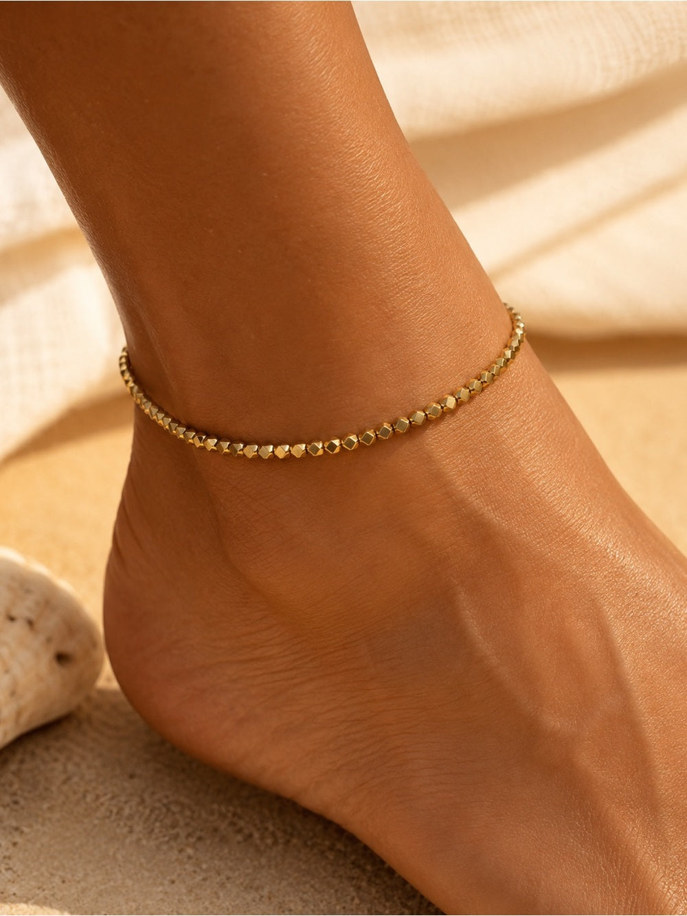 Gold Faceted Custom Beaded Jewelry