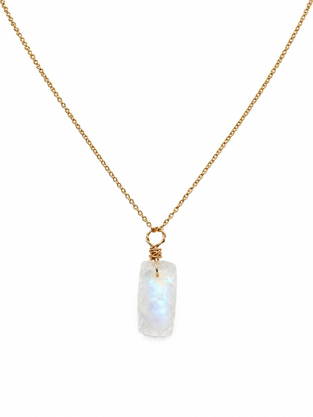 HK115738 Moonstone Bar Necklace