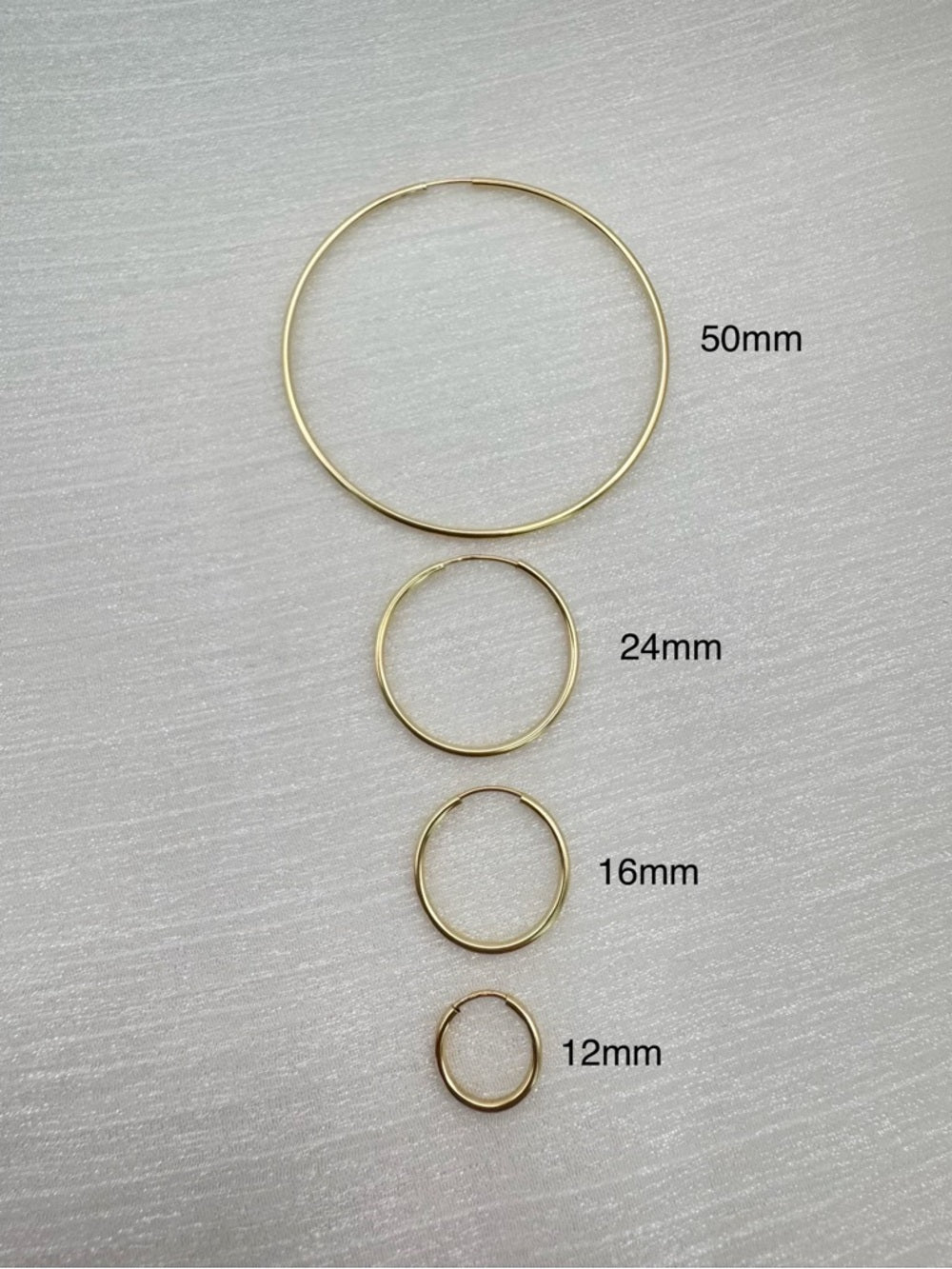 Gold Endless Hoop