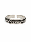 Braided Toe Ring (S925)