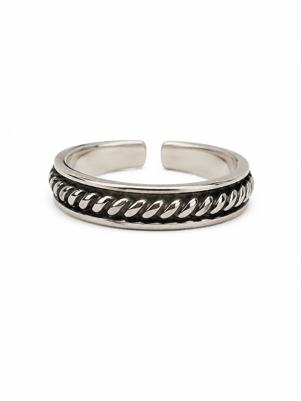 Braided Toe Ring (S925)
