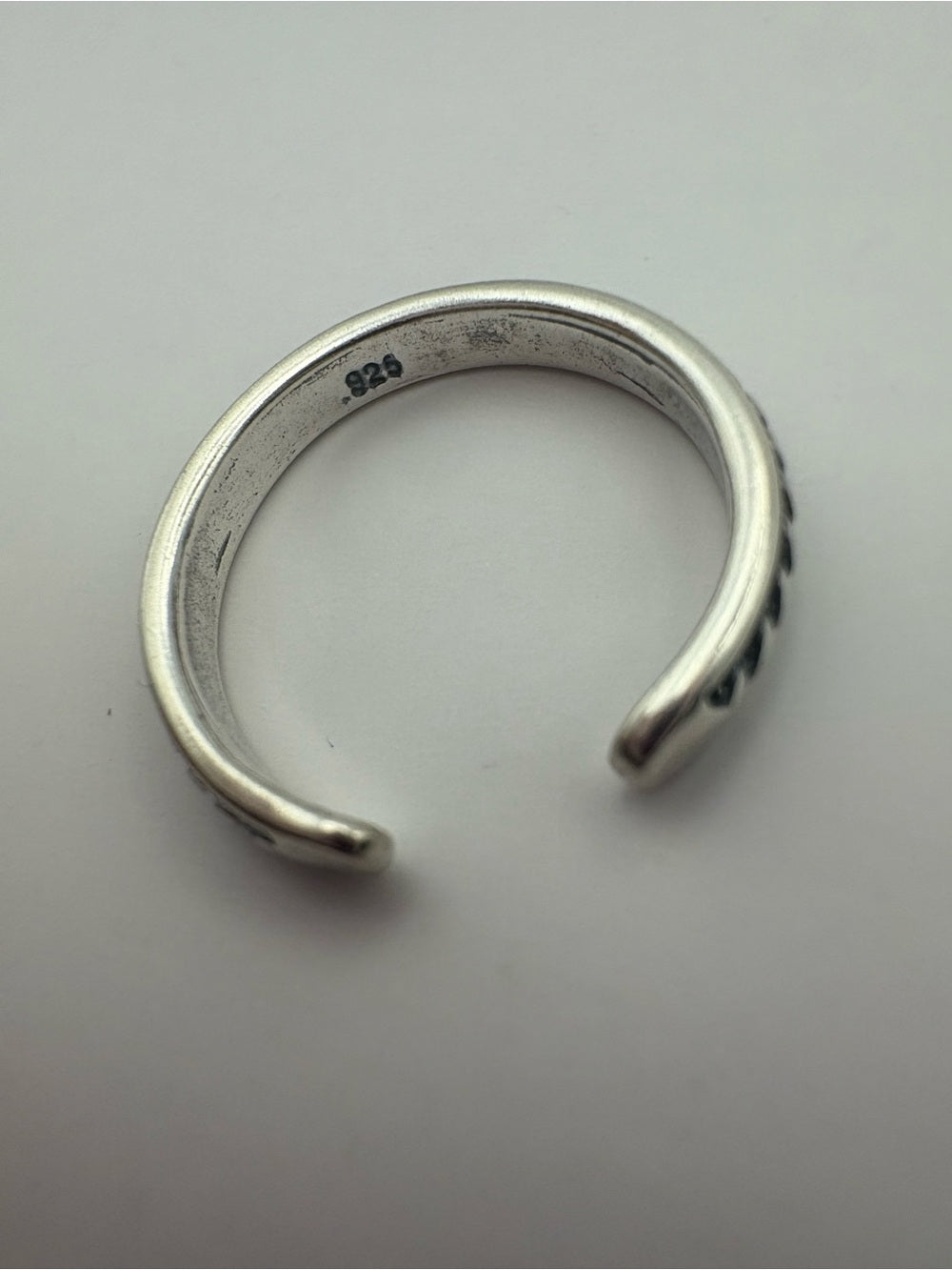 Braided Toe Ring (S925)
