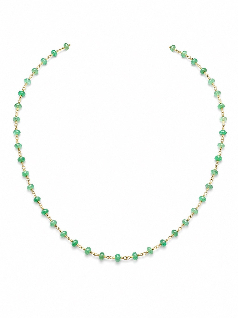 Emerald Gold Filled Celestial Necklace