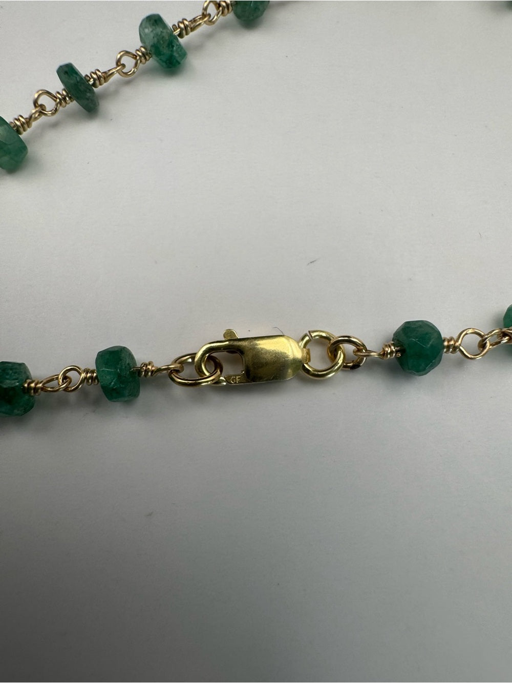 Emerald Gold Filled Celestial Necklace