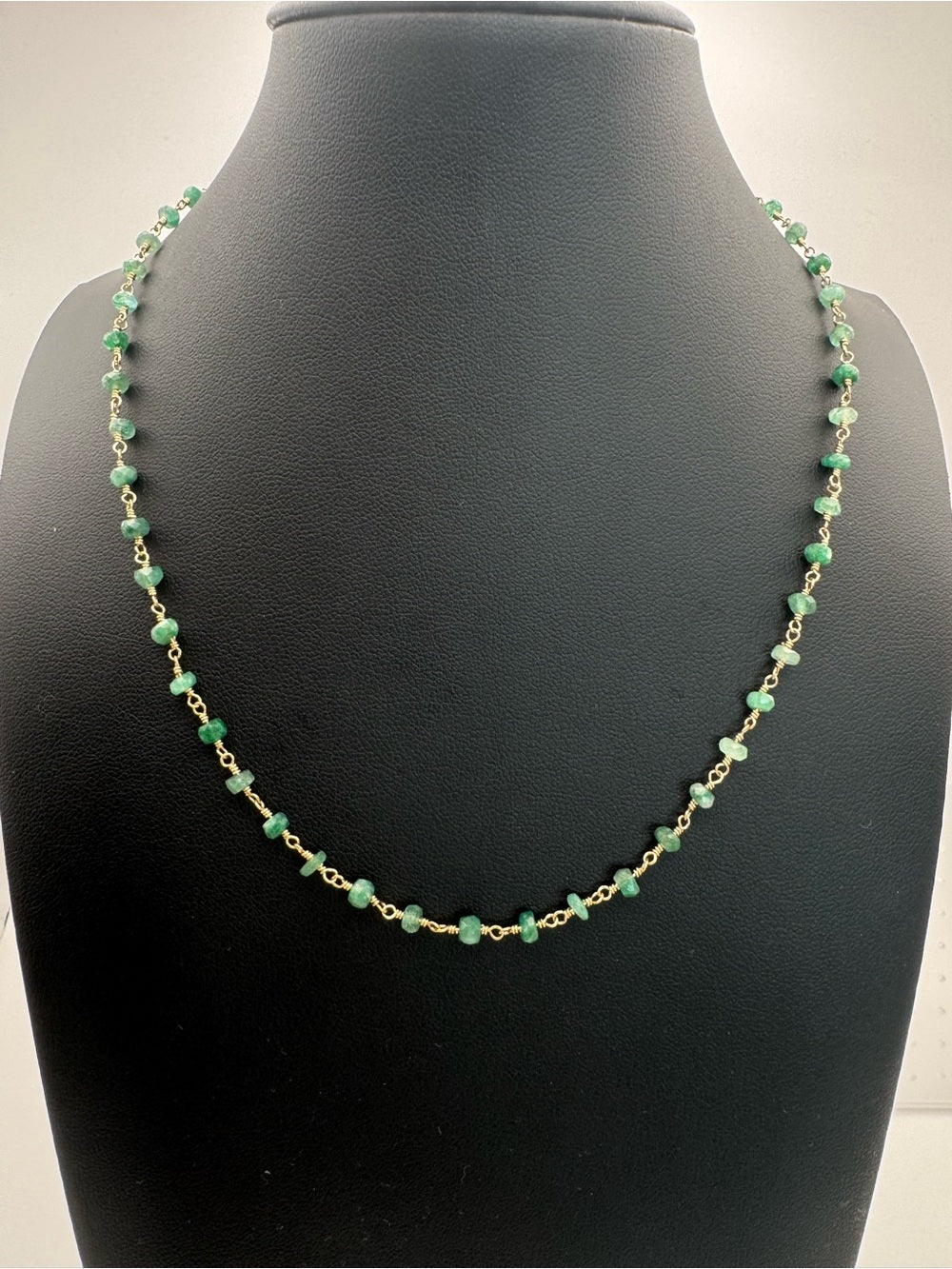 Emerald Gold Filled Celestial Necklace
