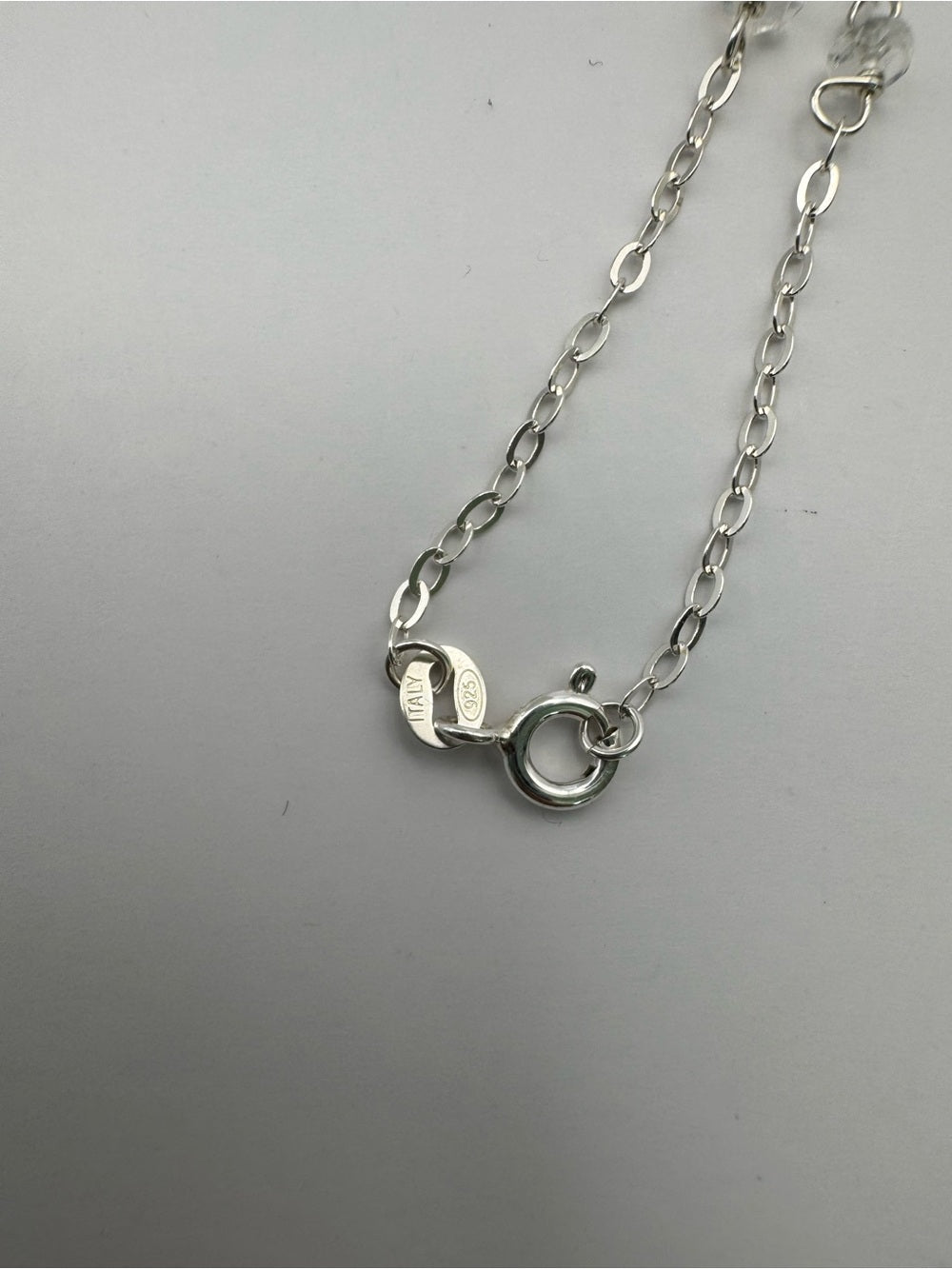 Nc11 Crystal Quartz + Prehnite Necklace