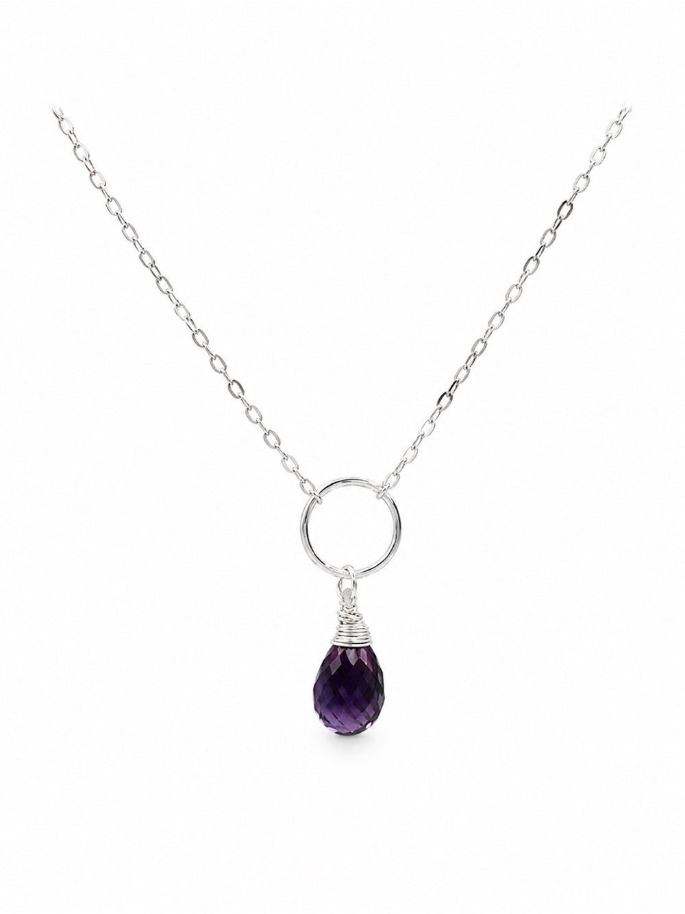 Nb91 Alexandrite Circle Necklace