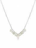 Nc11 Crystal Quartz + Prehnite Necklace