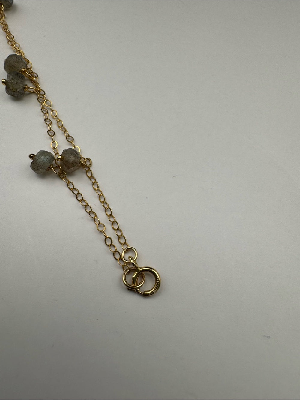 Nb65 Labradorite Lariat Necklace