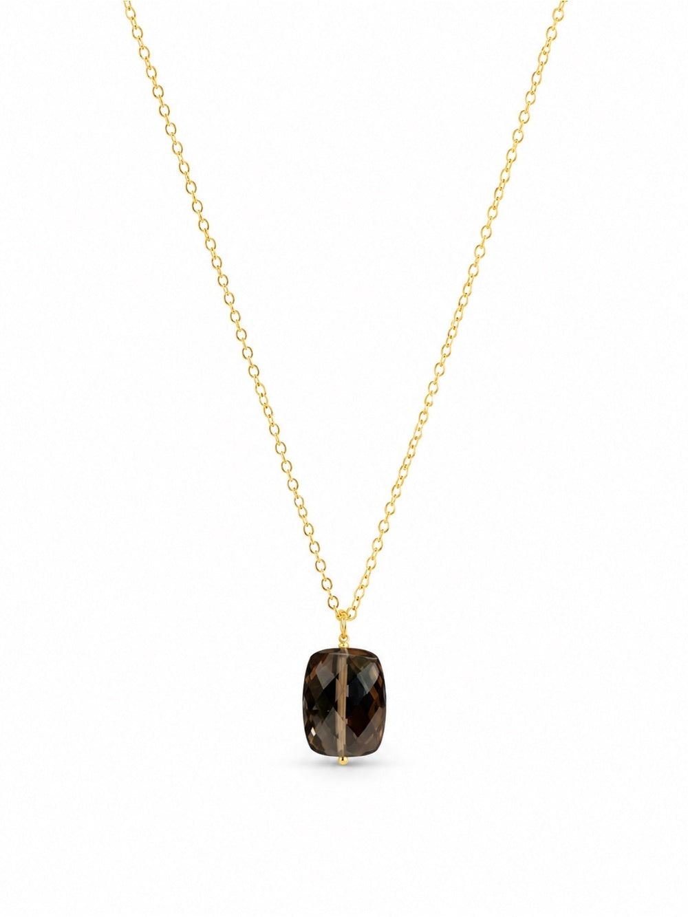 Nb90 Smoky Quartz Gold Filled Necklace