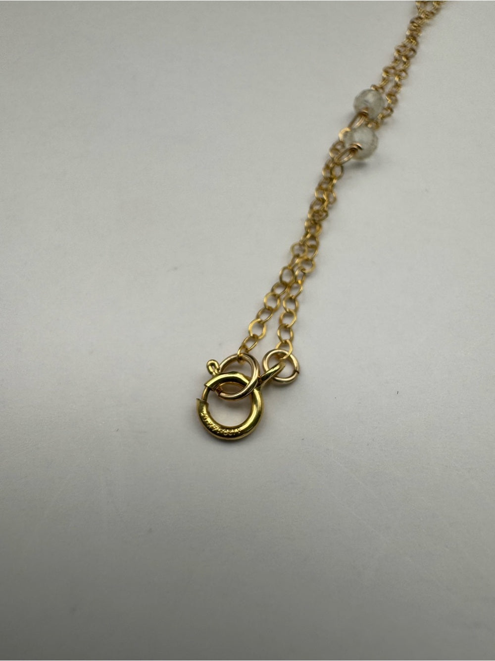 NBT3 Lariat Kyanite + Lemon Quartz Necklace